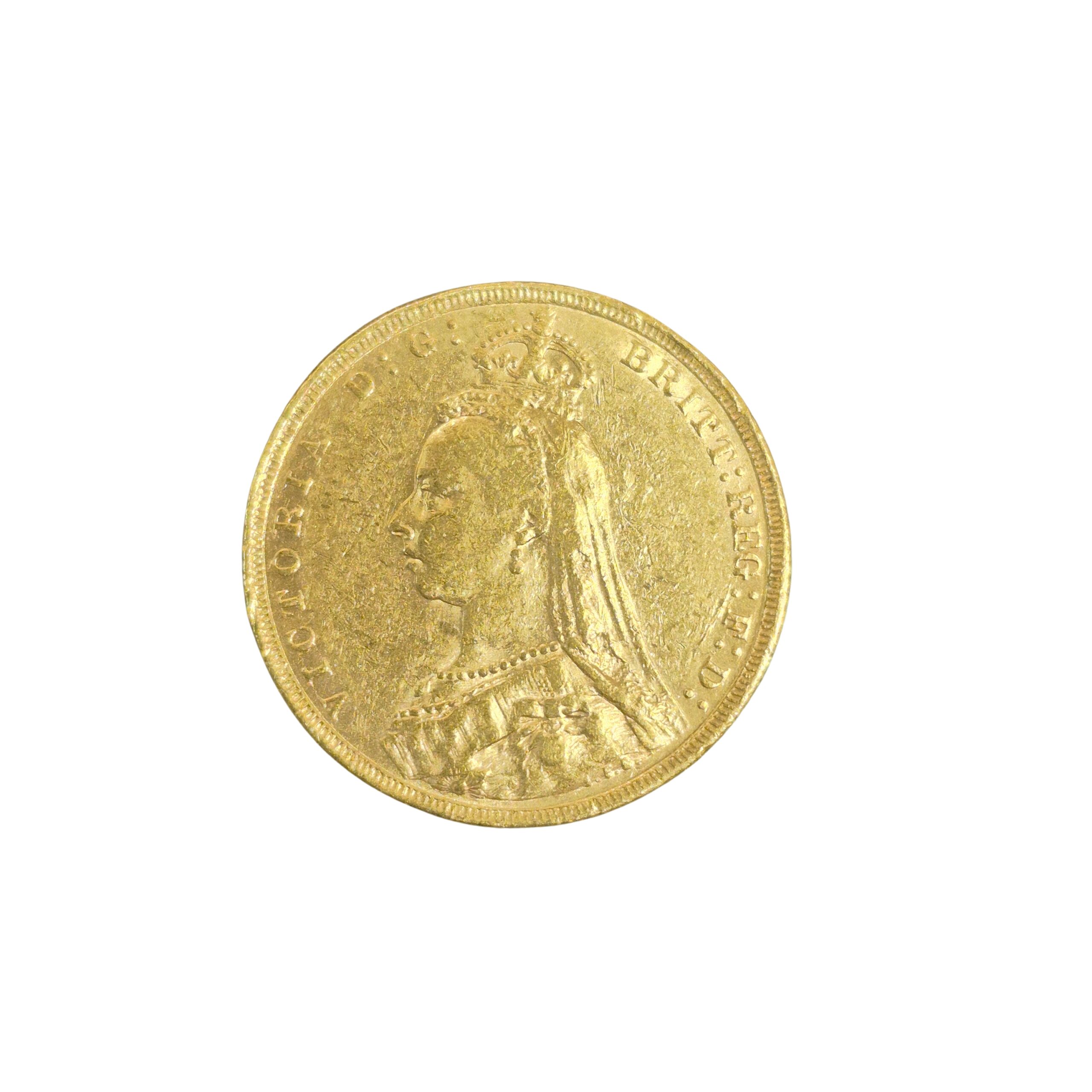 1891 Queen Victoria Jubilee Head Full Sovereign Gold Coin | Biggold