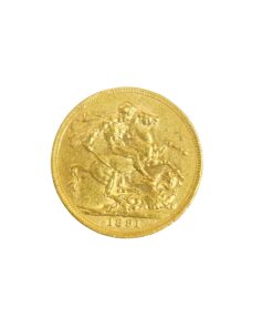 1891 Queen Victoria Jubilee Head Full Sovereign Gold Coin | Biggold - Image 3