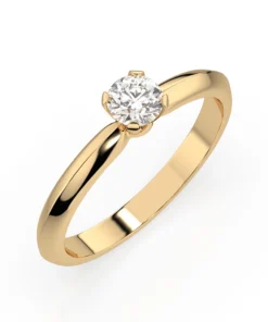 Solitaire Ring (Round), 0.25 ct — 101-10089(4.0) - Image 4