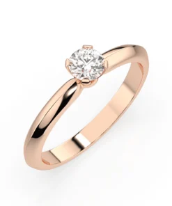 Solitaire Ring (Round), 0.25 ct — 101-10089(4.0) - Image 7