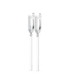 Alternative view of Minimalism Earring, 0.13 ct — 102-10129/3