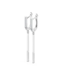 Minimalism Earring, 0.13 ct — 102-10129/3 - Image 3