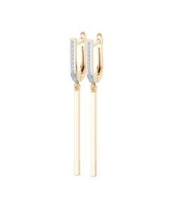 Minimalism Earring, 0.13 ct — 102-10129/3 - Image 5