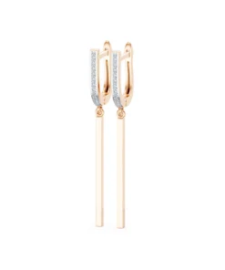 Minimalism Earring, 0.13 ct — 102-10129/3 - Image 8