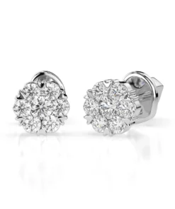 Illusion Earring (Round), 0.03 ct — 102-10015(2.0)