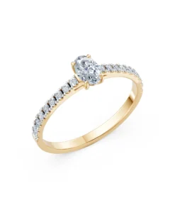 Solitaire Eternity Ring, 0.3 ct — 101-10191(0.30)OV - Image 4