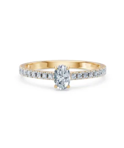 Solitaire Eternity Ring, 0.3 ct — 101-10191(0.30)OV - Image 6