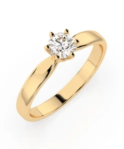 Solitaire Ring (Round), 0.3 ct — 101-10040(4.2) - Image 4
