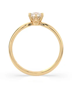 Solitaire Ring (Round), 0.3 ct — 101-10040(4.2) - Image 5