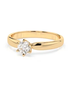 Solitaire Ring (Round), 0.3 ct — 101-10040(4.2) - Image 6