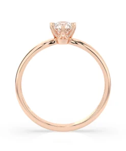 Solitaire Ring (Round), 0.3 ct — 101-10040(4.2) - Image 8