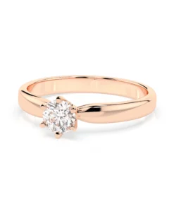 Solitaire Ring (Round), 0.3 ct — 101-10040(4.2) - Image 9