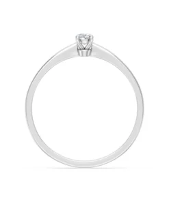 Alternative view of Solitaire Ring, 0.1 ct — 101-10116(3.0)