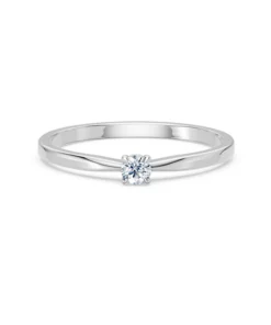 Solitaire Ring, 0.1 ct — 101-10116(3.0) - Image 3