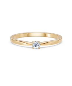 Solitaire Ring, 0.1 ct — 101-10116(3.0) - Image 6