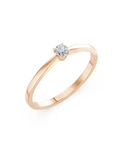 Solitaire Ring, 0.1 ct — 101-10116(3.0) - Image 7