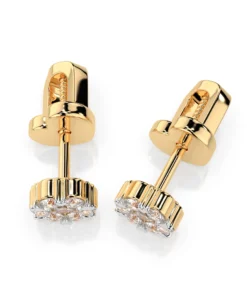 Illusion Earring (Round), 0.03 ct — 102-10015(2.0) - Image 5