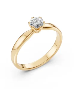 Solitaire Ring (Round), 0.4 ct — 101-10040(4.7) - Image 4
