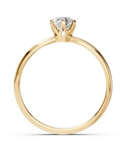 Solitaire Ring (Round), 0.4 ct — 101-10040(4.7) - Image 5
