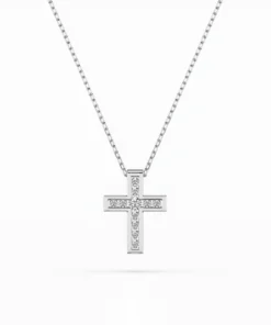 Minimalism Necklace (Round), 0.03 ct — 104-10008