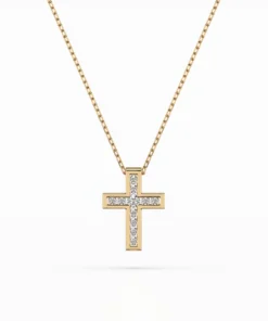 Minimalism Necklace (Round), 0.03 ct — 104-10008 - Image 4