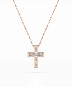 Minimalism Necklace (Round), 0.03 ct — 104-10008 - Image 7