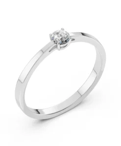 Solitaire Ring (Round), 0.15 ct — 101-10012/1(3.4)