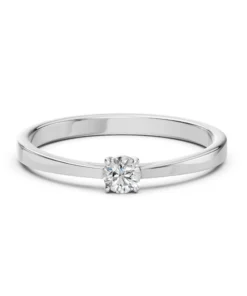 Solitaire Ring (Round), 0.15 ct — 101-10012/1(3.4) - Image 3