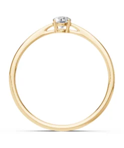 Solitaire Ring (Round), 0.15 ct — 101-10012/1(3.4) - Image 5