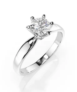 Solitaire Ring (Round), 0.7 ct — 101-10040(5.7)