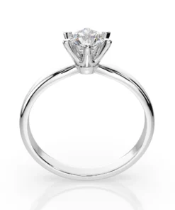 Solitaire Ring (Round), 0.7 ct — 101-10040(5.7) - Image 2