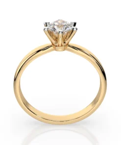 Solitaire Ring (Round), 0.7 ct — 101-10040(5.7) - Image 5