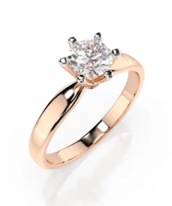 Solitaire Ring (Round), 0.7 ct — 101-10040(5.7) - Image 7