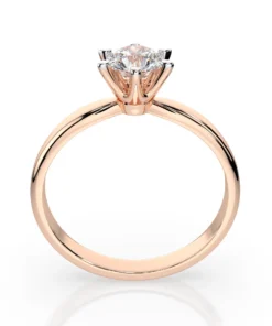 Solitaire Ring (Round), 0.7 ct — 101-10040(5.7) - Image 8