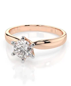 Solitaire Ring (Round), 0.7 ct — 101-10040(5.7) - Image 9