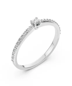 Solitaire Eternity Ring (Round), 0.1 ct — 101-10116/2(3.0)