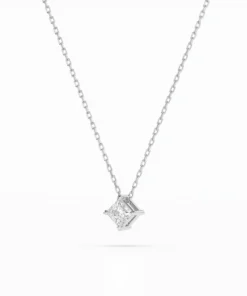 Alternative view of Solitaire Necklace (Princess), 0.1 ct — 104-10055(2.5)PR