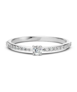 Solitaire Eternity Ring (Round), 0.1 ct — 101-10116/2(3.0) - Image 3