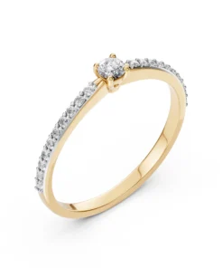 Solitaire Eternity Ring (Round), 0.1 ct — 101-10116/2(3.0) - Image 4