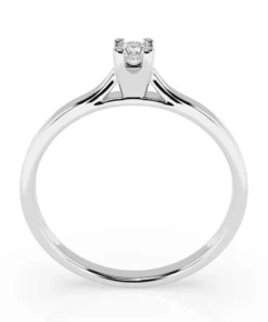 Solitaire Ring (Round), 0.06 ct — 101-10034(2.5) - Image 2