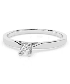 Solitaire Ring (Round), 0.06 ct — 101-10034(2.5) - Image 3