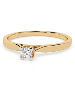 Solitaire Ring (Round), 0.06 ct — 101-10034(2.5) - Image 6