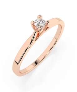 Solitaire Ring (Round), 0.06 ct — 101-10034(2.5) - Image 7