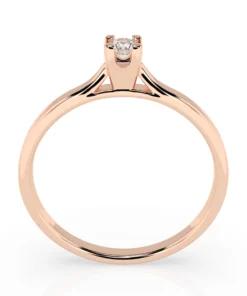 Solitaire Ring (Round), 0.06 ct — 101-10034(2.5) - Image 8