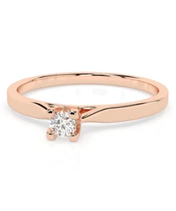 Solitaire Ring (Round), 0.06 ct — 101-10034(2.5) - Image 9