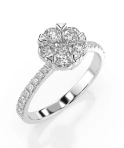 Illusion Ring (Round), 0.15 ct — 101-10015/4(3.4)