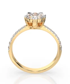 Illusion Ring (Round), 0.15 ct — 101-10015/4(3.4) - Image 5