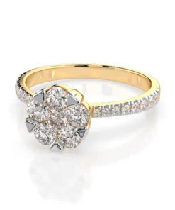 Illusion Ring (Round), 0.15 ct — 101-10015/4(3.4) - Image 6