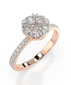 Illusion Ring (Round), 0.15 ct — 101-10015/4(3.4) - Image 7