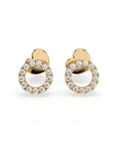 Minimalism Earring (Round), 0.16 ct — 102-10055 - Image 4
